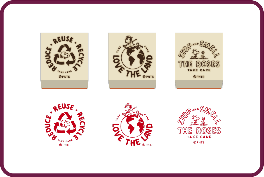 The Earth アートスタンプ(3個セット)